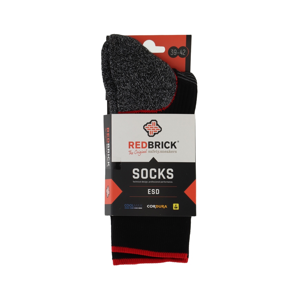 Redbrick Socks Sokken ESD sokken kleding grijs-zwart
