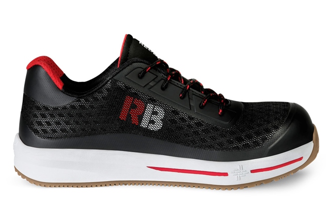 Redbrick Safety Sneakers Motion Schoenen Sierra Lichtgewicht zwart-rood