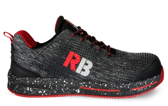 Redbrick Safety Sneakers Werkschoen Superb Laag model zwart-rood