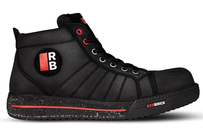 Redbrick Safety Sneakers Werkschoen Pearl hoog S3 zwart