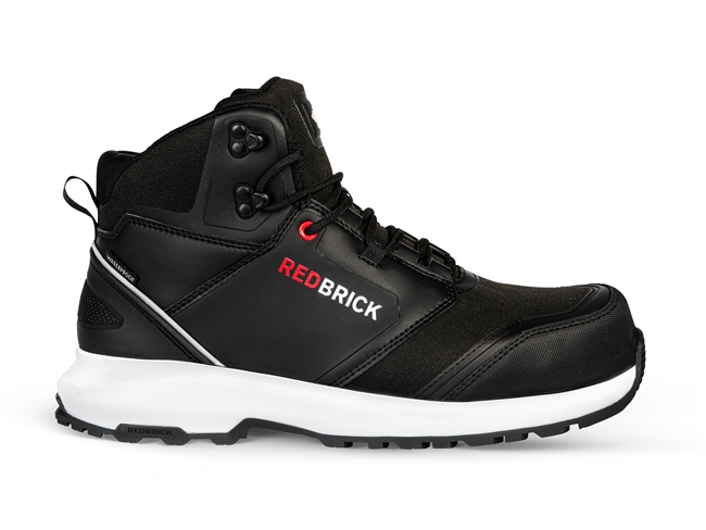 Redbrick Safety Sneakers Werkschoen Pulse Waterproof High S3 hoog zwart