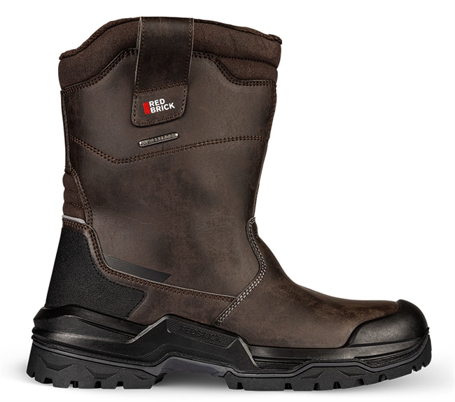 Redbrick Safety Sneakers Laarzen Pulse Brown Boot + Wool S7S Hoog model Gevoerd bruin