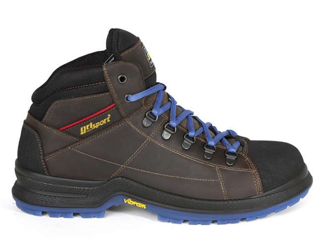 Grisport Bionik Schoenen Cyborg Beschermende neus- zool bruin-blauw