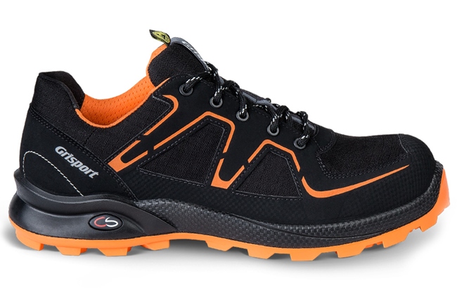 Grisport Cross Safety Schoenen Beat Veilige neus- zool ESD- antistatisch zwart-oranje