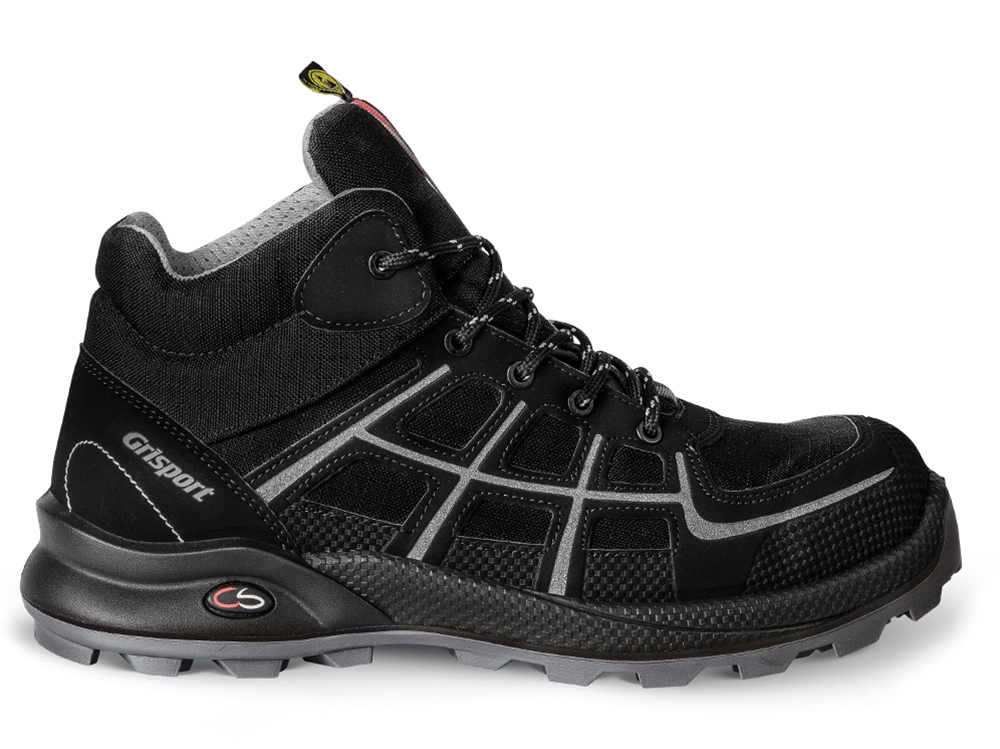 Grisport Firm Hoog black silver | Allshoes Safety Footwear